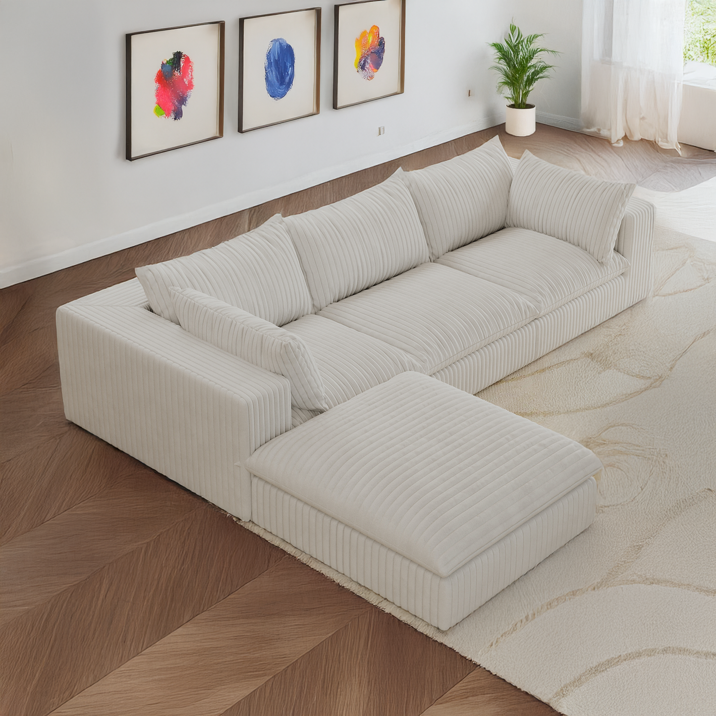 The Brullo (3 piece w/ 1 ottoman)