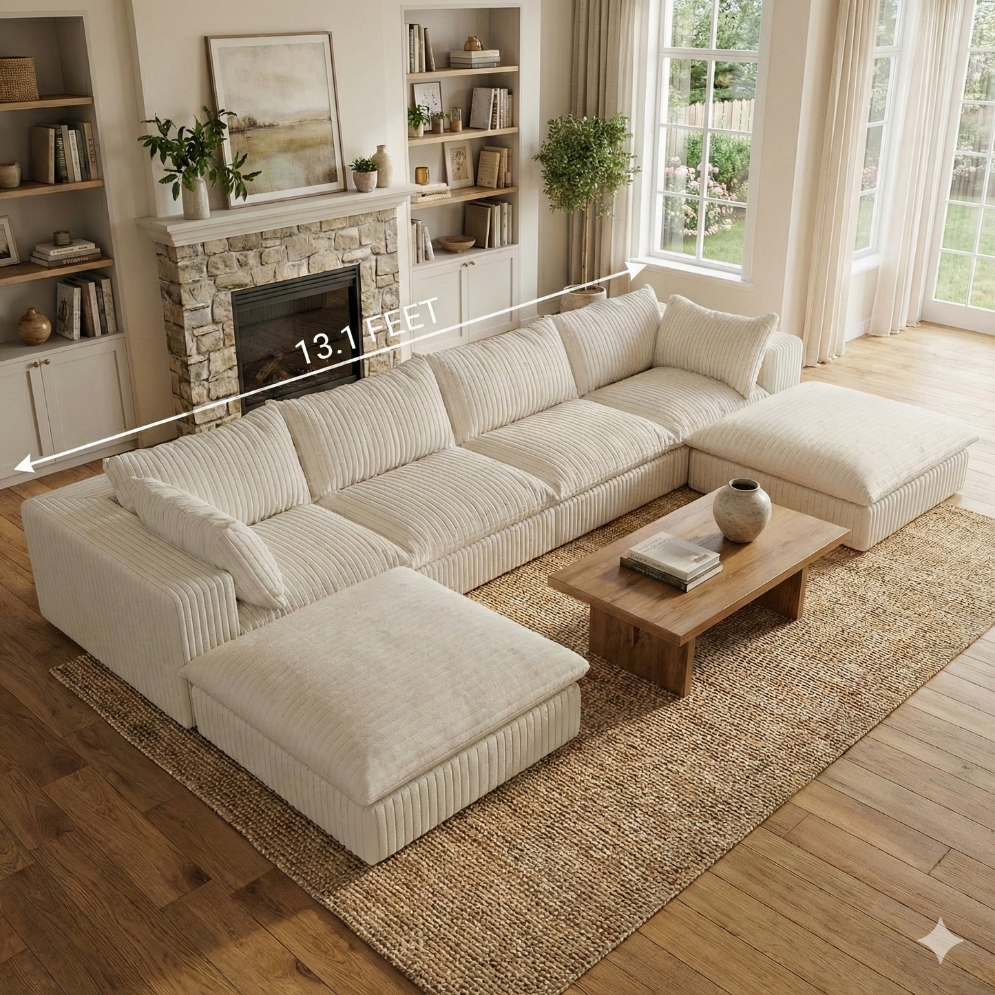 The Brullo (4 piece w/ 2 ottomans)