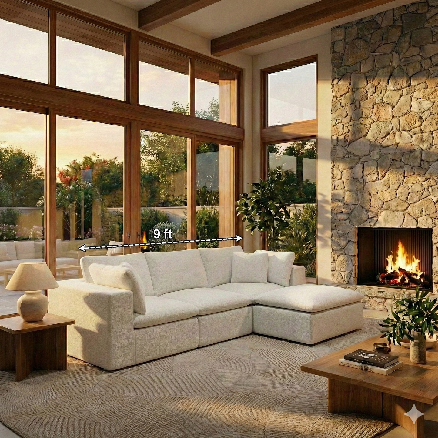 The Hinata (3 piece w/ ottoman)