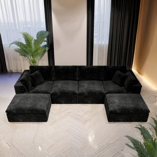 The Hinatas (4 piece w/ 2 ottomans)