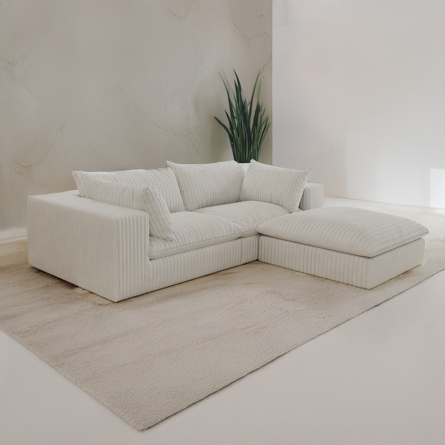The Brullo (2 piece w/ ottoman)