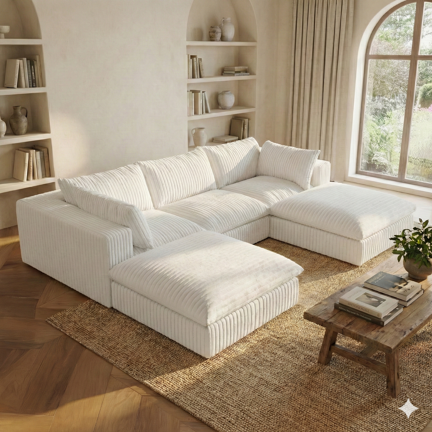 The Brullo (3 piece w/ 2 ottomans)