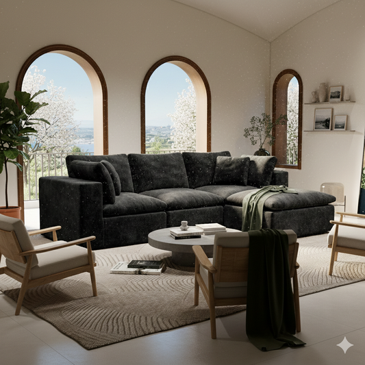 The Hinatas (3 piece w/ ottoman)