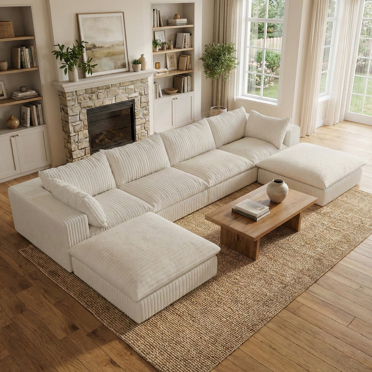 The Brullo (4 piece w/ 2 ottomans)