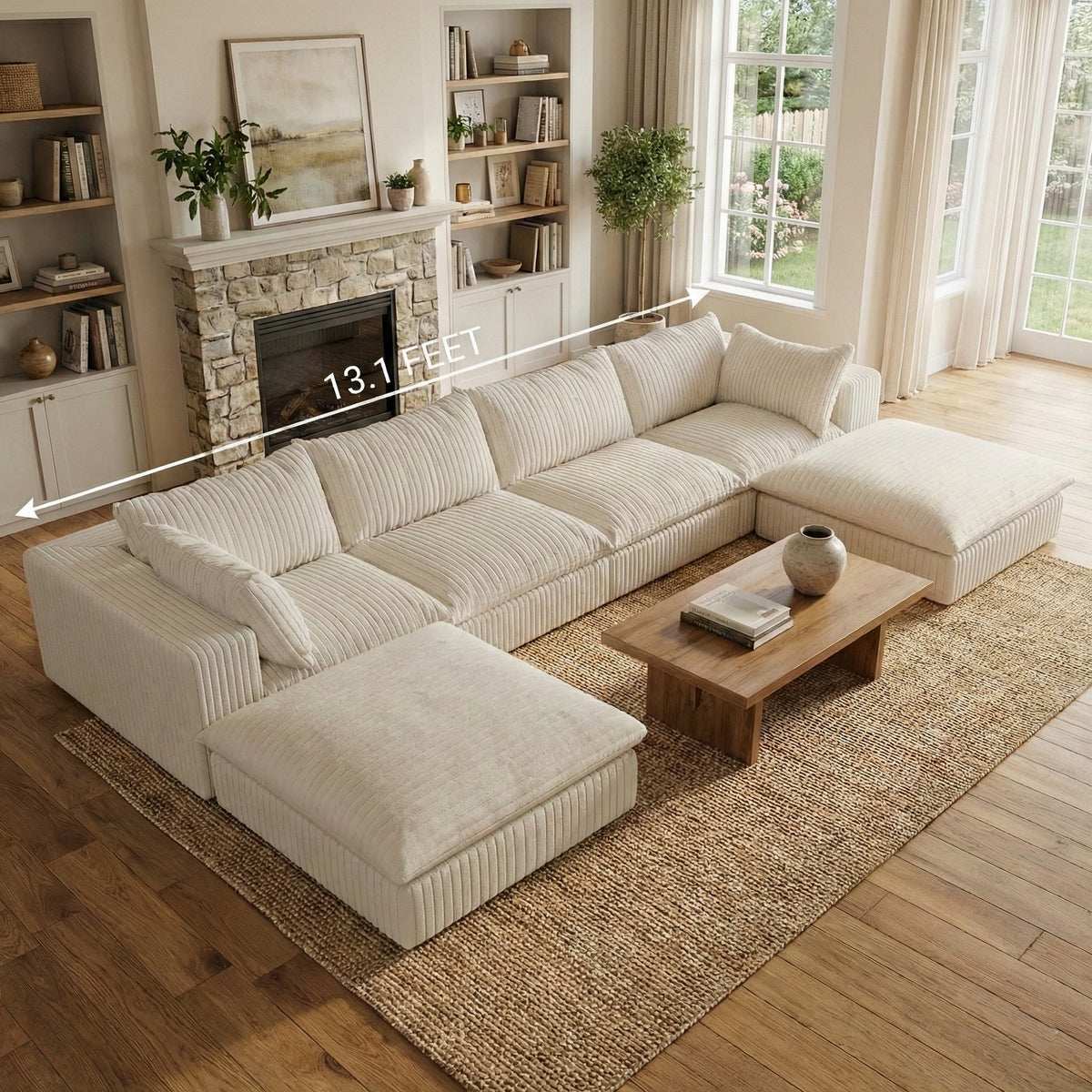 The Brullo (4 piece w/ 2 ottomans)