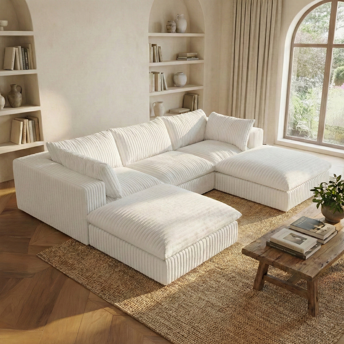The Brullo (3 piece w/ 2 ottomans)